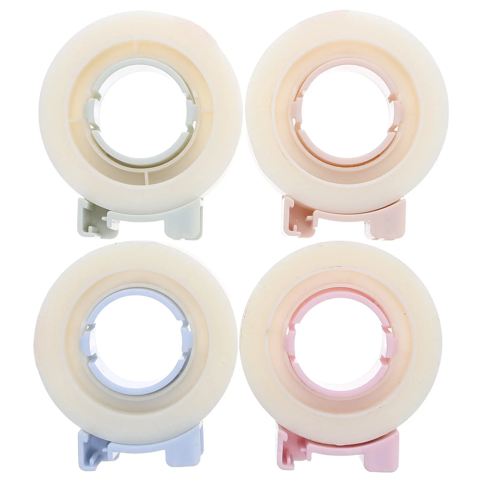 4Pcs 학생용 수정 테이프 보이지 않는 투명 쓰기 가능 부드러운 마감 노트북 테스트용 소형 경량 디스펜서