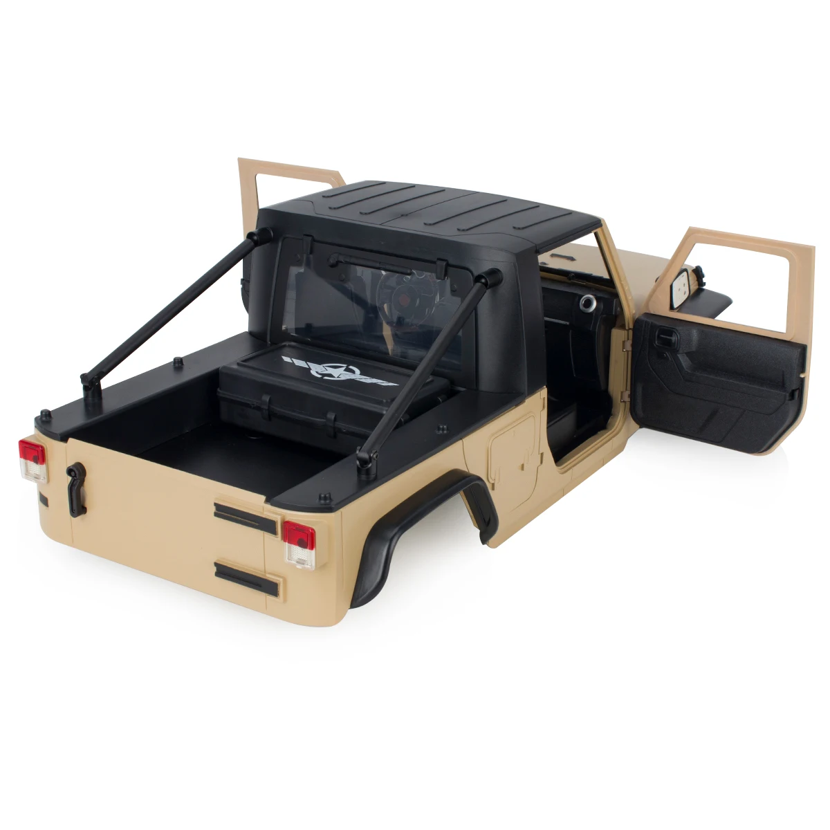 313mm Wheelbase Hard Plastic Pickup Body Shell Unassembled Kit for 1/10 RC Crawler Car Axial SCX10 90046 Jeep Wrangler 