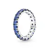 Winter Collection 100%925 Sterling Silver Ring Luxury Love full Zircon ring of different widths Girlfriend Gift women's jewelry 2