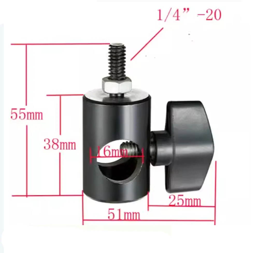 4Pack 5/8 Inch (16mm) Receiver with 1/4 Inch-20 Thread Rapid Adapter Mount tripod camera