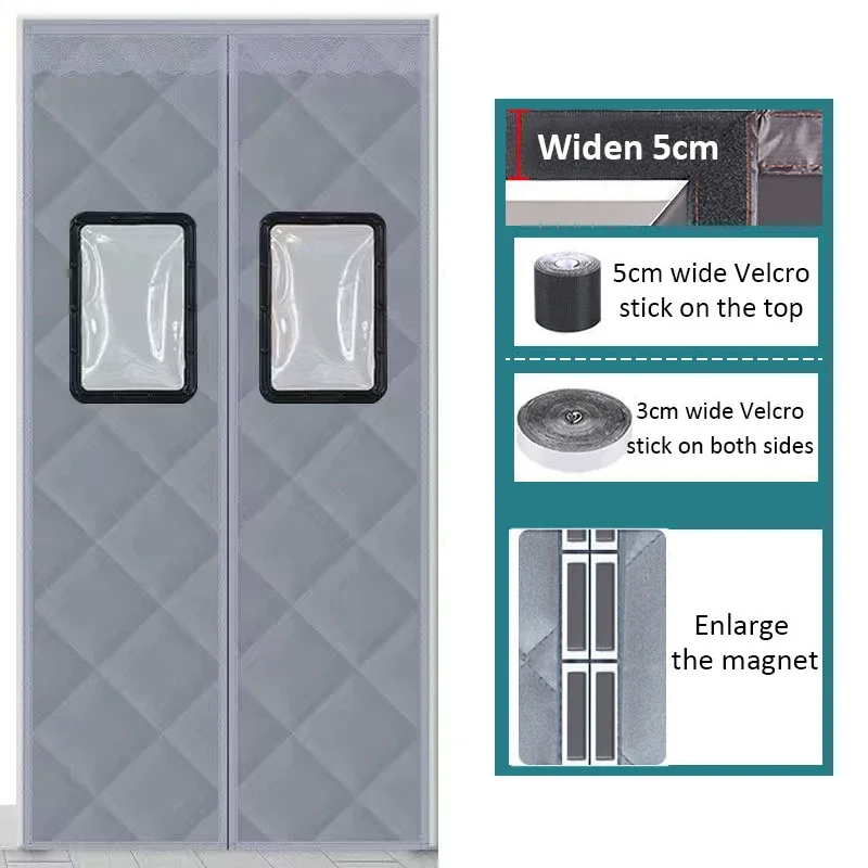 Haushalt Winter Tür Vorhang Magnetische Wärmedämmung Wärme Winddicht  Partition Sound Isolierung Tür Vorhänge Halten Warmes Zuhause