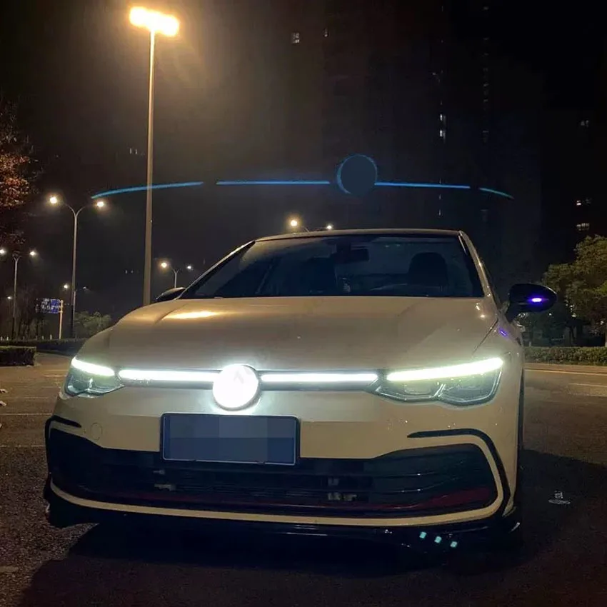 폭스바겐 골프8 MK8 2020-2024 GTI R-라인 차량용 프론트 그릴 및 램프..