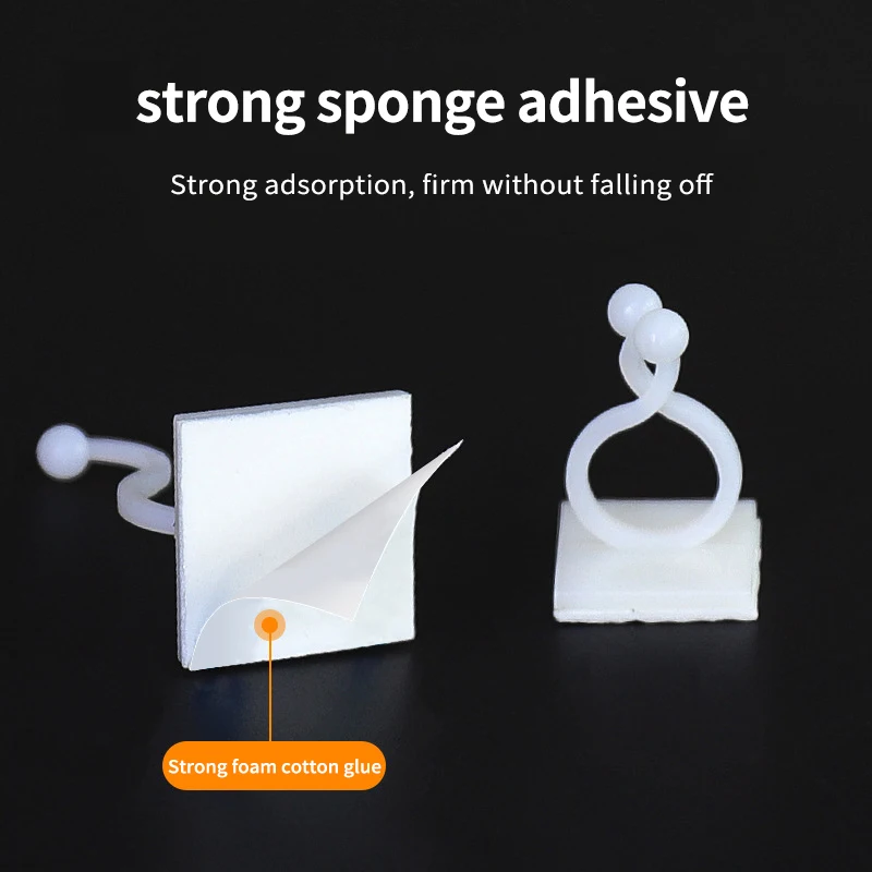 식물 등반 벽 자체 접착 고정 버클 후크, 패스너 묶인 고정 장치, 포도 나무 버클 후크, 정원 식물 벽 등반 포도 나무 클립