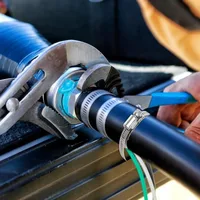 ชุดอุปกรณ์รัดสายสแตนเลส 304 แบบใหม่ 3/5 ม. พร้อมชุดรัดสายแบบเกลียว 6 ชิ้น ปรับขนาดได้ สำหรับท่อและสายเคเบิล 6