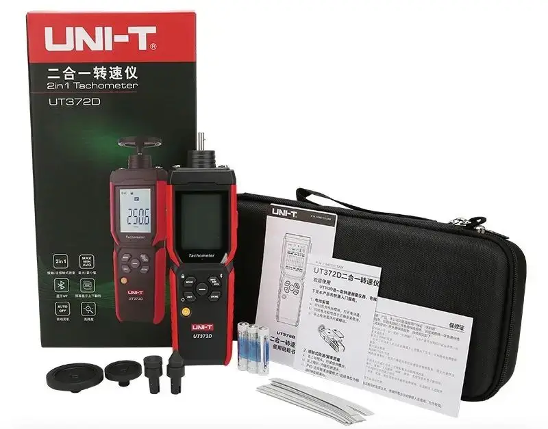 UNI-T UT371 UT372 UT372D UT373 비접촉식 디지털 타코미터 광전 속도 측정기 미니 RPM 미터 도구