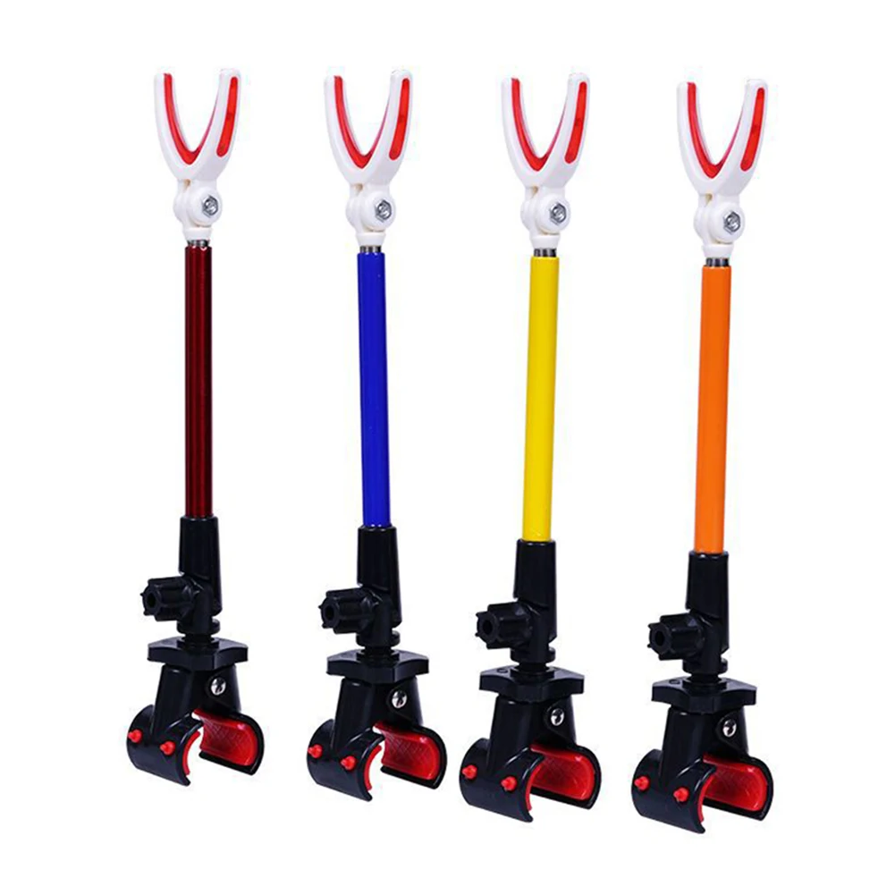 Fishing Rod Holder Telescopic Stretched Pole Stand Gear Tools Adjustable Anti Scratch Wear-resistant Random Color Tackle