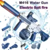 M416 Water Gun Electric Automatic Airsoft Pistol Spurt Fire Water Guns Swimming Pool Beach Party Game Outdoor Water Toy for Kid 1