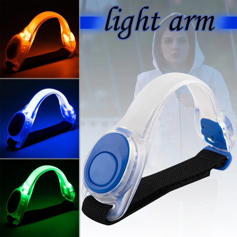 

Lighting Safety Armband LED Armband 4 Modes Running Safety Glow Band for Party Camping Replaceable Battery MC889