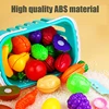 Educational Toy Plastic Kitchen Toy Set Cut Fruit and Vegetable Food Play House Simulation Toys Early Education Kids Toys Gifts 5
