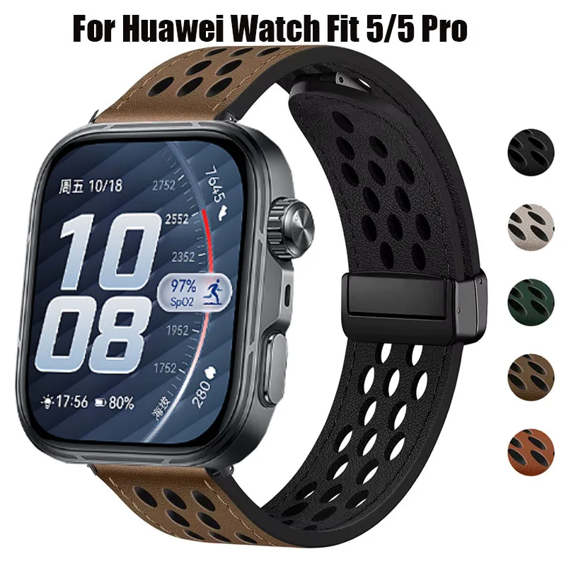 Magnetic Leather Strap - Breathable Sport Band Bracelet