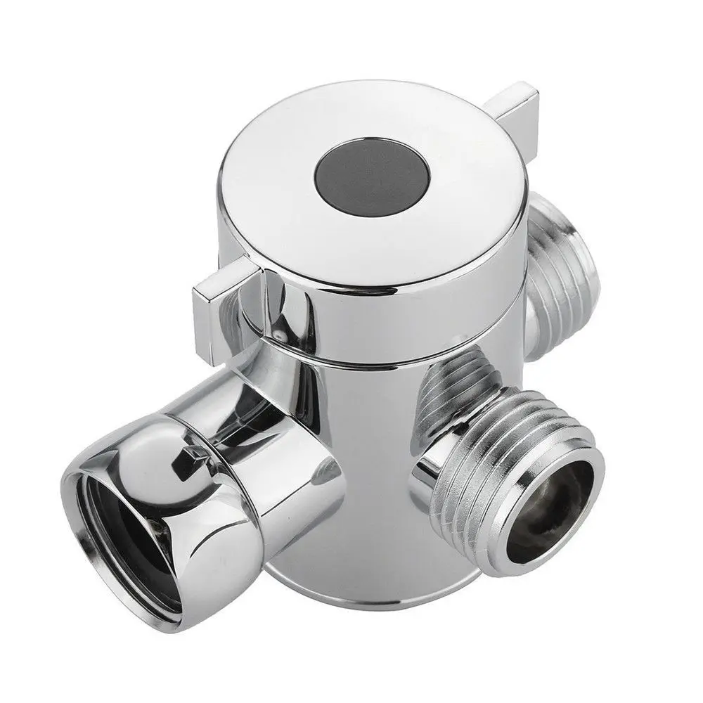 1Pc3WayShowerDiverterAdjustableShowerHeadShuntTadapterBathroomFaucetShowerTap