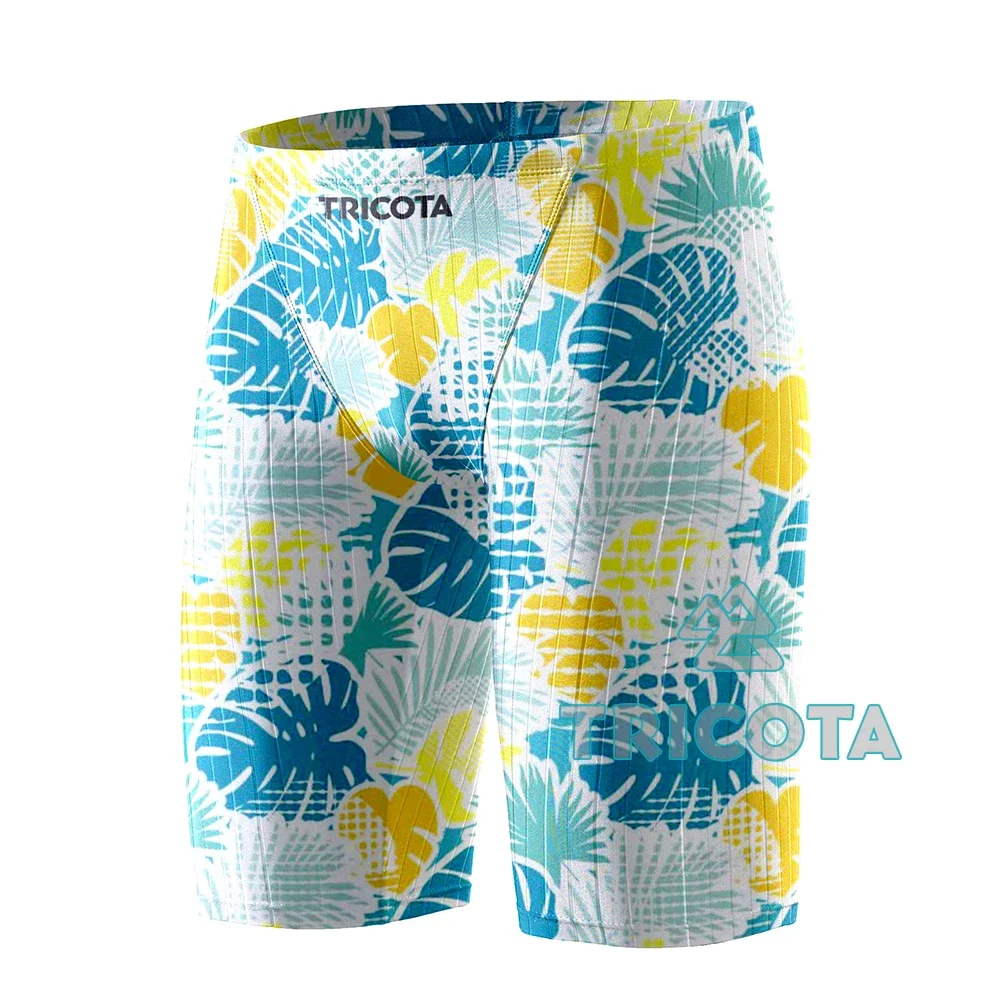 Summer Men Swimwear Durable Athletic Training Swim Shorts Beach Trunks Breathable Jammer Swimming Trunks Tight Surfing Shorts