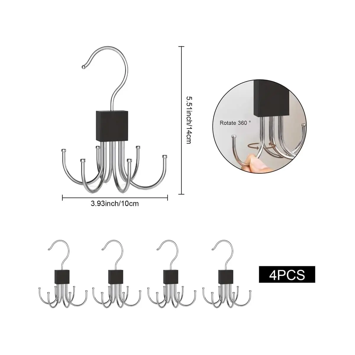 360° Rotating Clothes Hook 4