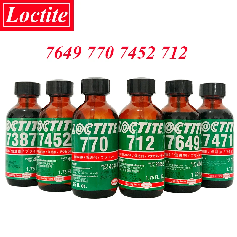 1.75Fl.Oz Loctite 7649 770 712 7452 Agente Indurente Dell'Attivatore Di Trattamento Superficiale Del Substrato Refrattario Accelerante Della Colla
