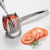 Lemons Tomatoes Slicer Non-Slip Handheld Potato Slicer Ergonomic Onion Slicer Clip Kitchen Tools Accessories 2