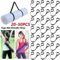 20-50PCS Yoga Mat Strap Belts Adjustable Storage Ties Sports Sling Shoulder Carry Strap Belt Exercise Stretch Fitness Equiment