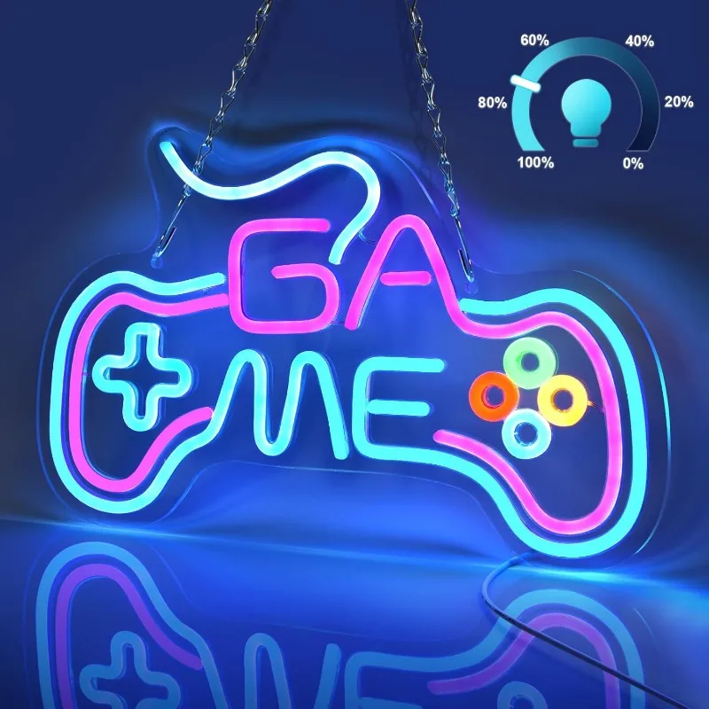 Gamer-Neon-Wall-Decor-Game-Controller-Neon-Sign-for-Game-Boy-Room-Decor ...