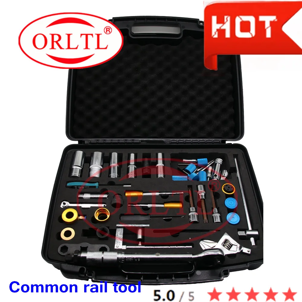 

Common Rail Injector Dismantling Tools and Diesel Fuel Injector Removal Tool, Auto Repair Tools Total 40 Pieces