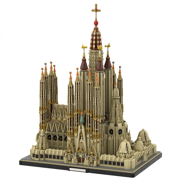 

MOC Spanish Architecture Church Sagrada Familia Builidng Blocks Set Sightseeing Attractions Chapel Barcelona Bricks Toy Kid Gift