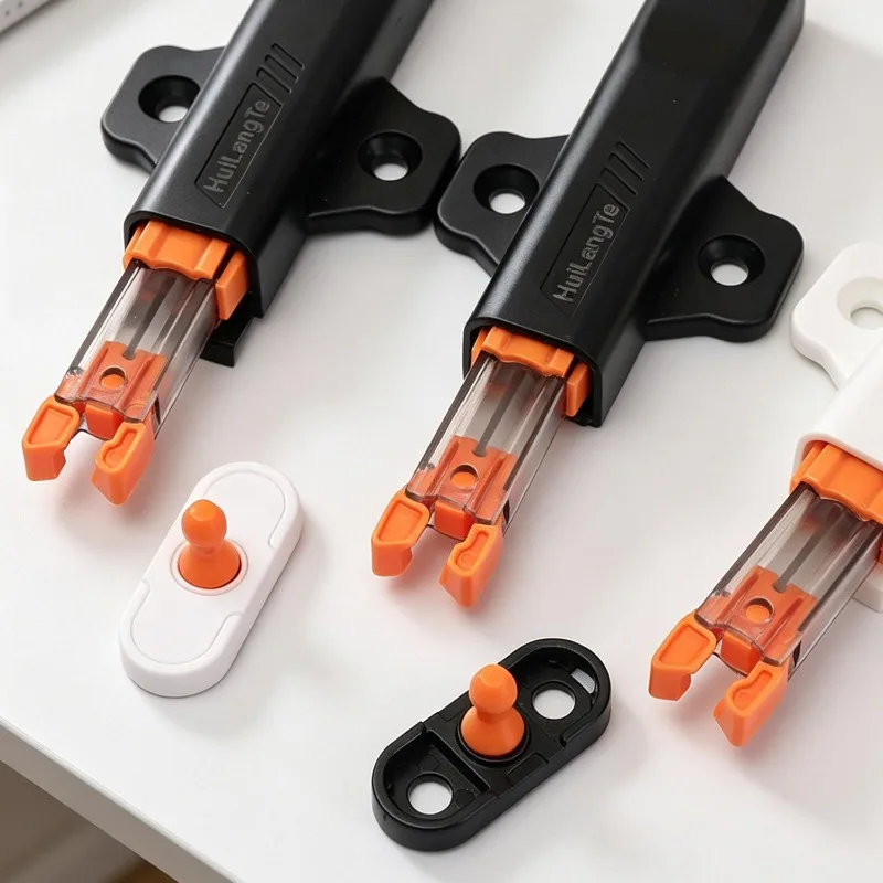 New Pressure Push To Open Touch Latch Pull Push Invisible Stopper Drawer Door Touch Stop 6