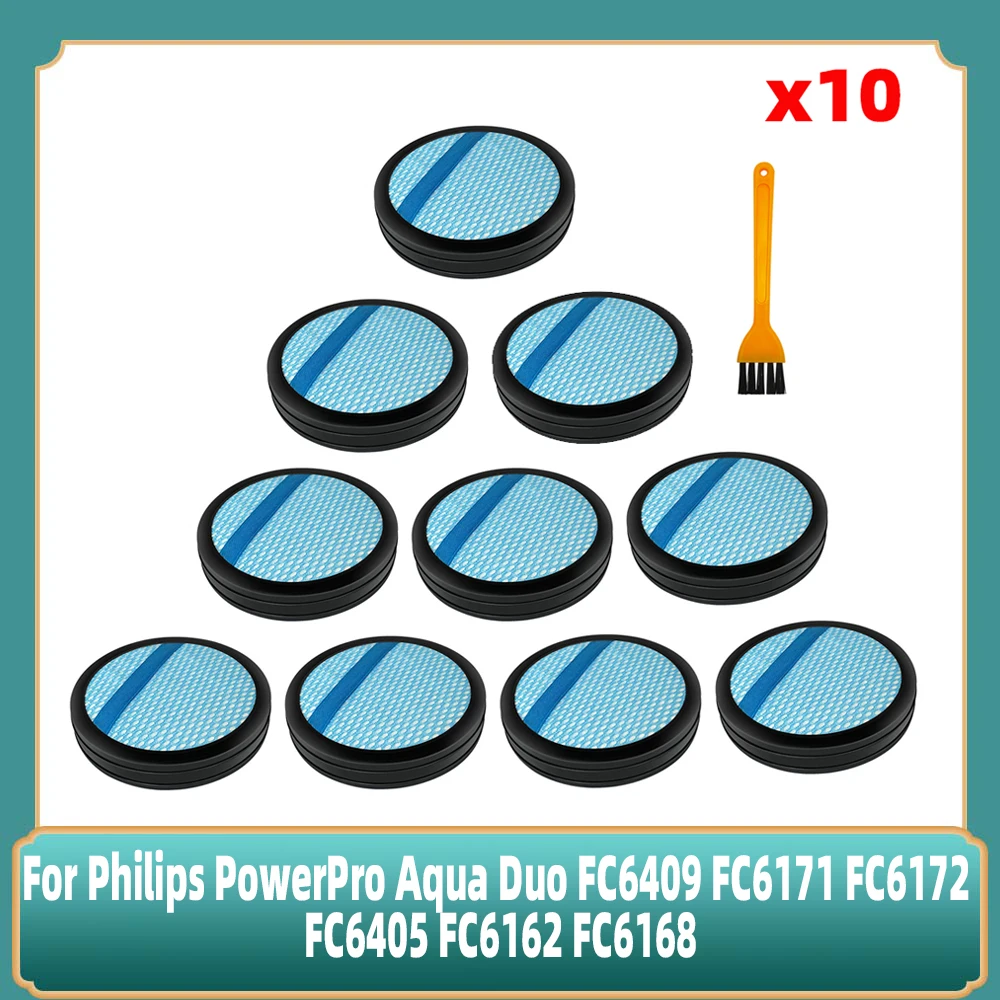 Filtro In Schiuma Lavabile Con Guarnizione Per Philips PowerPro Duo/Aqua - Ricambio Per CP9985, Diametro 88 Mm, Altezza 16 Mm