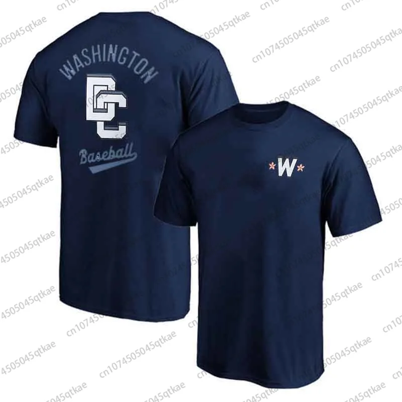 Washington Nationals City Men&rsquo;s Cotton Short sleeve Summer Breathable Casual Men Clothing Streetwear Sport Tshirt