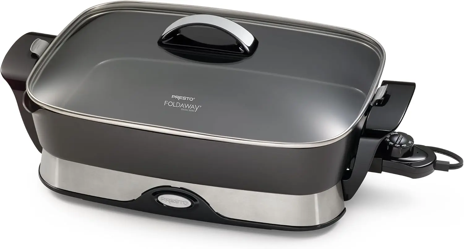 06857 16-inch Electric Foldaway Skillet, Black 2