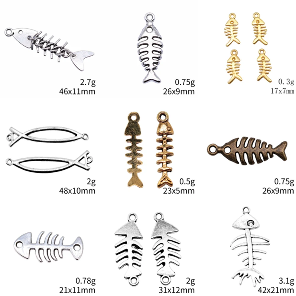 

Popular Charms Fish Bone Jewelry Men Accessories