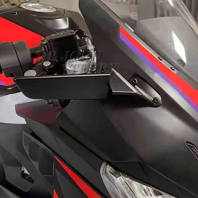 RS457 Rearview Mirror For Aprilia RS 457 2024- Stealth Sport Winglet Mirror Kits Adjustable Stealth Mirrors