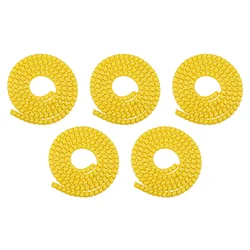 Universal Electric Scooter Cable Protection Cover - 1.3m Durable Line Protector for Enhanced Safety and Style (5PCS Yellow)