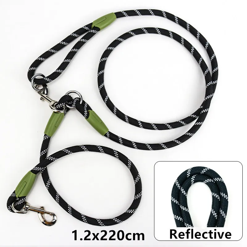 Dog harness Leash Harnesses Leads for Dogs Walking Slung Shoulder Hands Free Leashes Dog Chain Double-head Leash dogs walker 