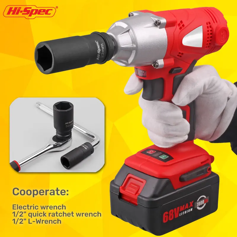 1/2 Deep Impact Socket 1pc Lengthed Adapter Wrench Head Hexagon Electrical Wrench Socket For Electric Impact Air Pneumatic 5