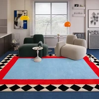 Colorful Living Room Carpet Light Luxury High-end Bedroom Bedside Rug Large Area Retro Art Sofa Coffee Table Floor Mat Ковер 양탄자 1