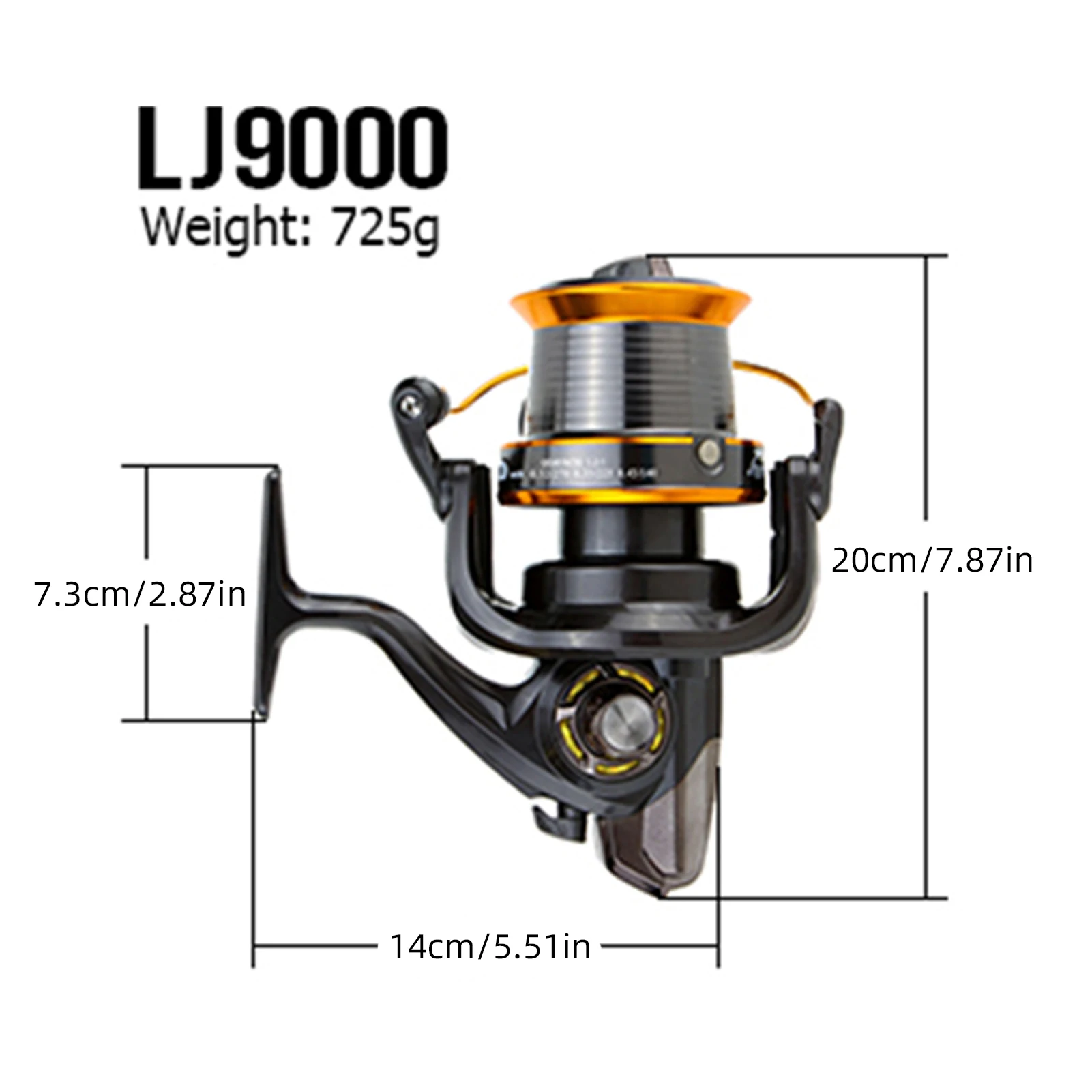 12+1BB 13Ball Bearings Left/Right Interchangeable LJ3000-9000 Super Big Sea  Fish