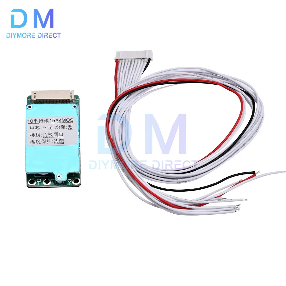 Bms 10s 36v 15a, Panneau De Protection De La Batterie Au Lithium, Pcb ...