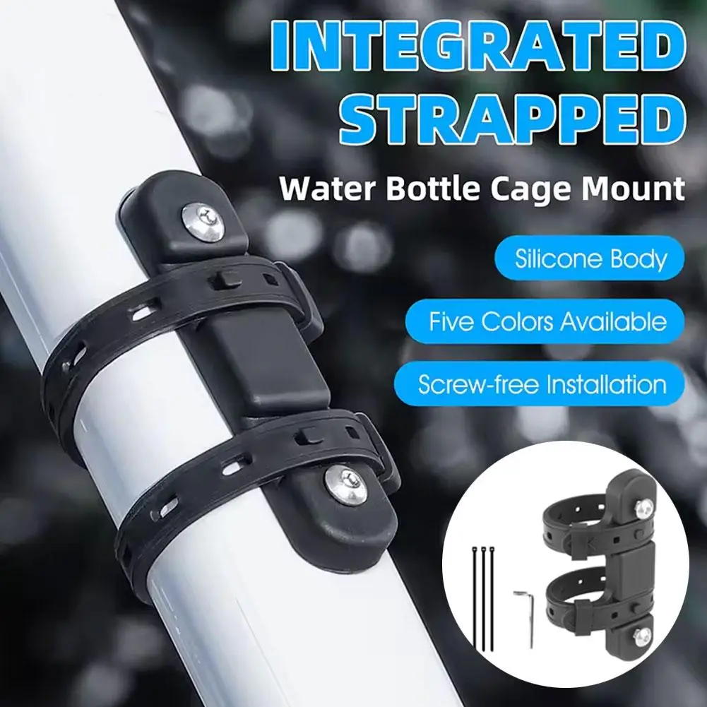 

Bicycle Water Bottle Stand Base Converter Silicone Road Mtb Bike Bottle Accessories Mount Holder Adapter Non-slip Cycling S T2U7