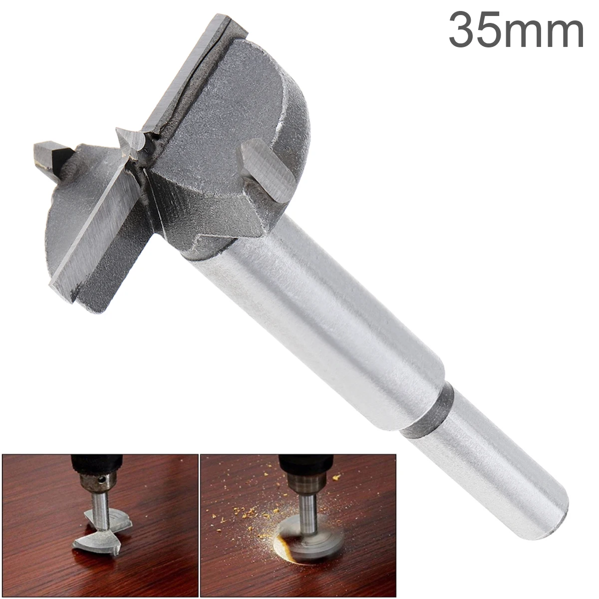 

35mm Tungsten Steel Hard Alloy Wood Drill Bits Woodworking Hole Opener for Drilling on Plasterboard/Plastic Boards Wooden Board