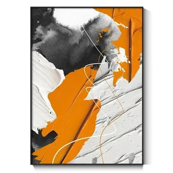 Pittura su tela astratta dipinta a mano 3D, blu, rosso, nero, bianco, giallo, arte murale moderna, alta qualità, disegnata a mano, acrilico