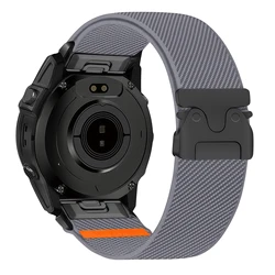 BUSKOZ Quick Release Elastic Woven Fitness Watch Strap - Breathable & Sweatproof with Metal Buckle - 22mm (Darkgray C)