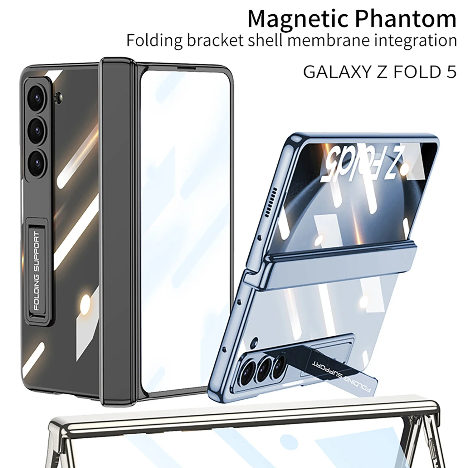 

ACC-Case For Samsung Galaxy Z Fold 5 Magnetic Phantom Comes with high-definition explosion-proof glass film phone case