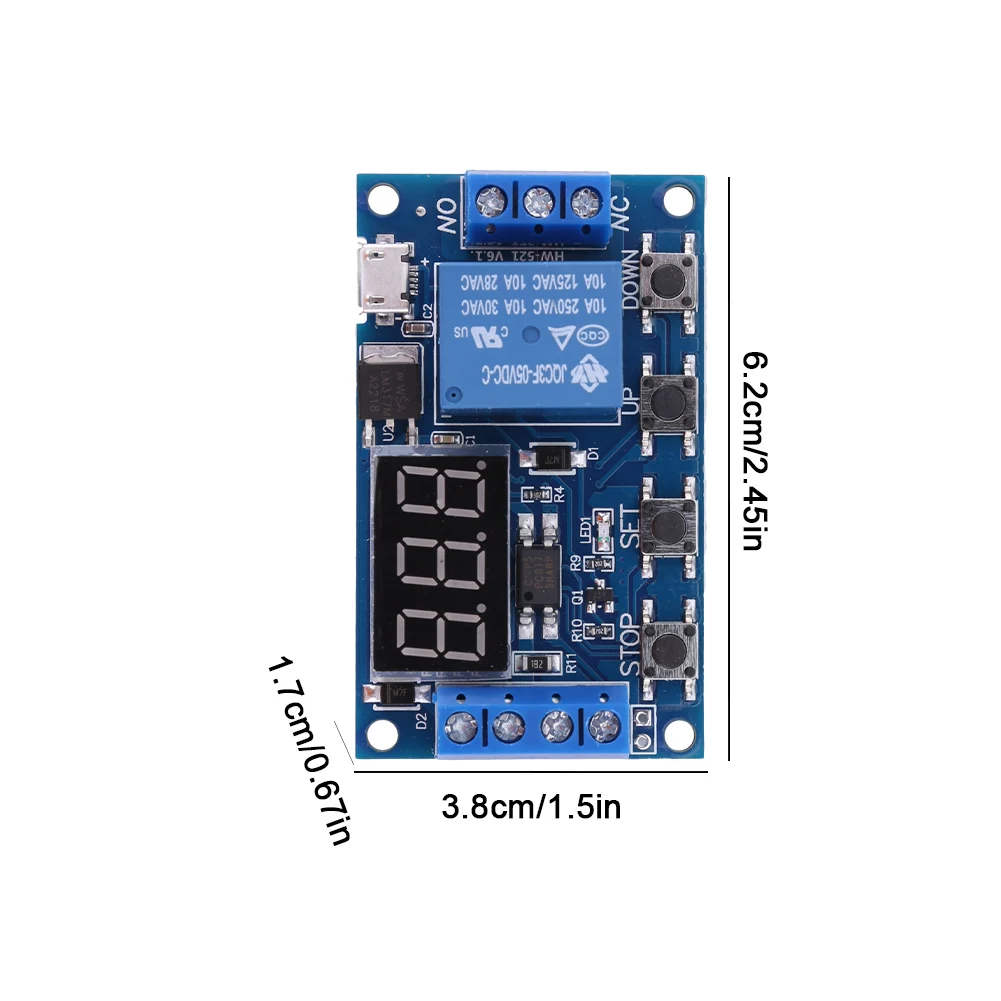 Programmable Relay Board with LED Display and Cycle Timer
