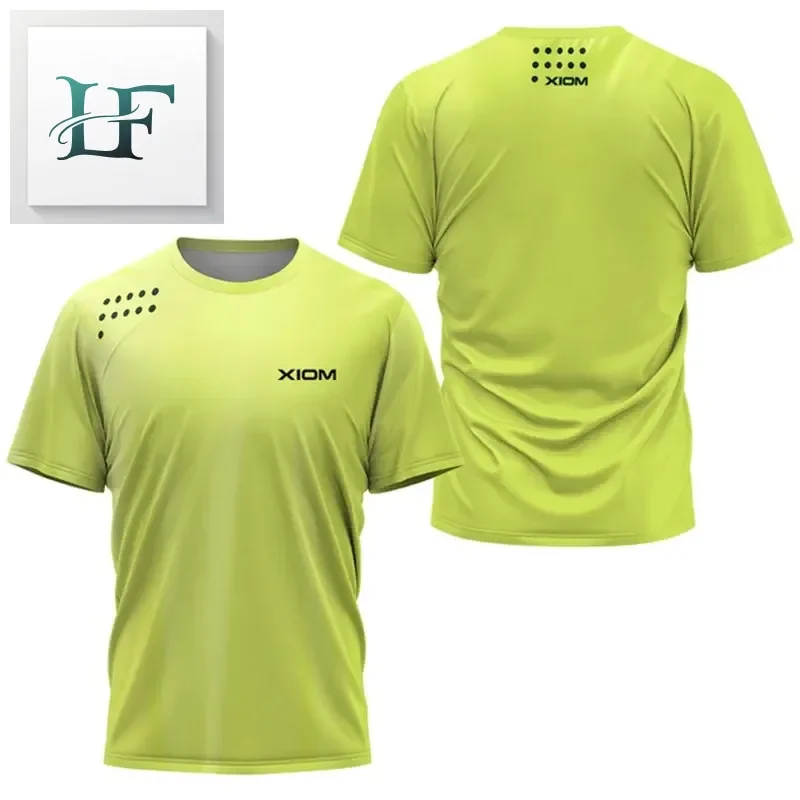 Gradient Pattern Men's Table Tennis T-Shirt Summer Tennis Badminton Short Sleeve