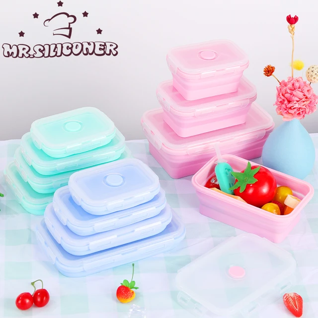 Leftover Meal Box Silicone Bento Lunch Box Freezer Safe Collapsible  Silicone Food Storage Container - China Food Container and Silicone Food  Container price