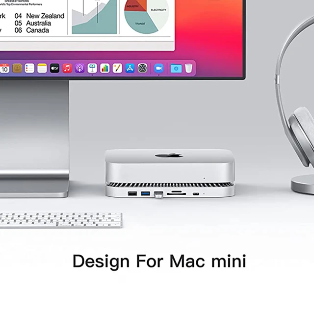 USB-C Hub with Hard Drive Enclosure for Mac Mini M1 – elecife