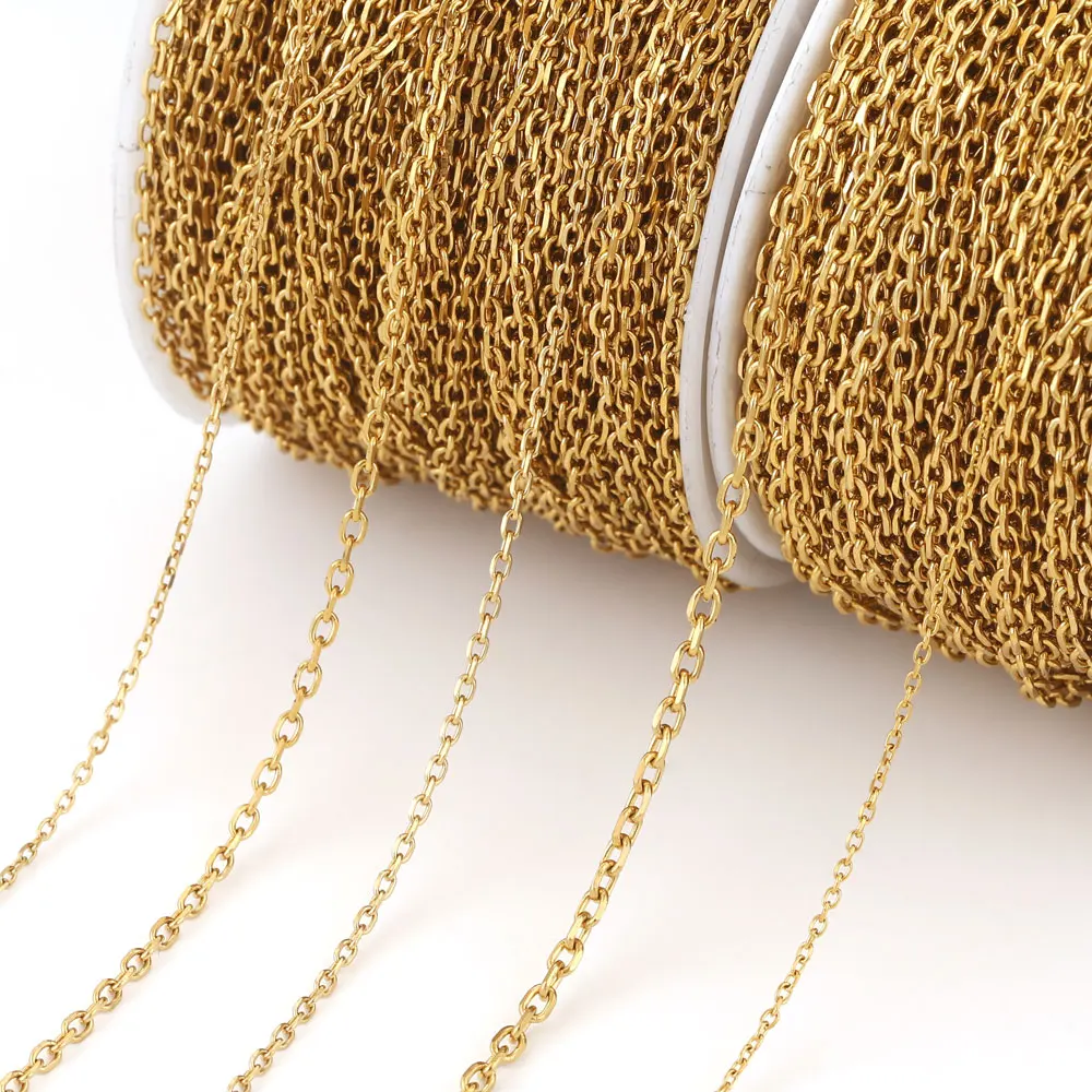 2 mt/los 1/1,2/1,5/2/2,5 Edelstahl Ketten Für Schmuck Machen Halskette Armbänder Erkenntnisse DIY O Form Kreuz ketten Groß