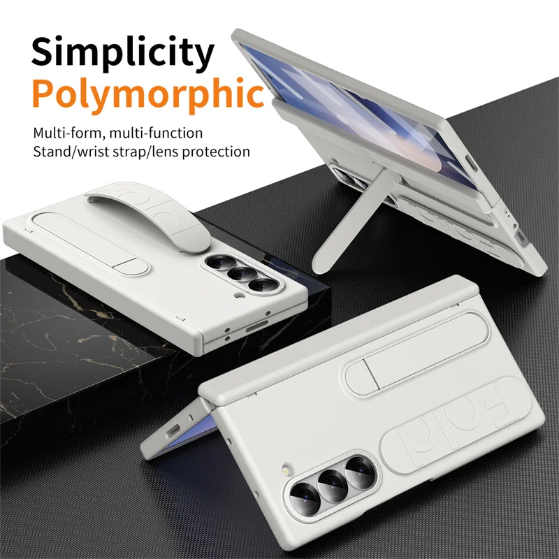 Premium Wristband Stand Case with Stylus Slot and Full Screen Protection Film