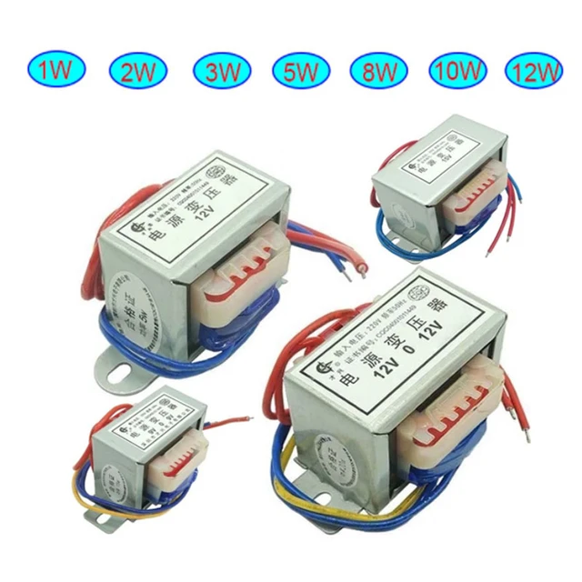 Alimentation AC de type EI, 5W AC 220V à 6V/9V/12V/15V/18V/24V, tension