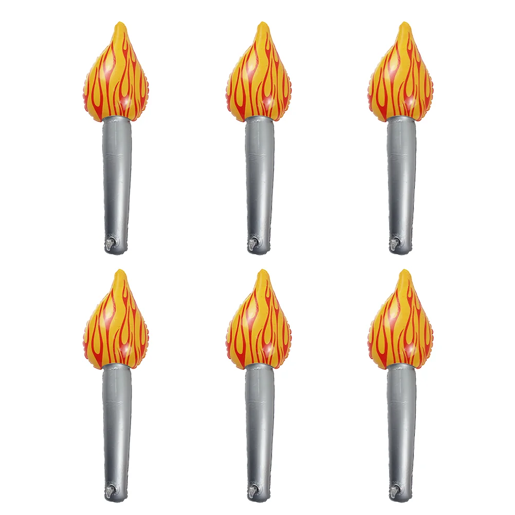 

Inflatable Torch Flame Toy Kids Plaything Sports Performance Prop Ornament Children Halloween Balloons