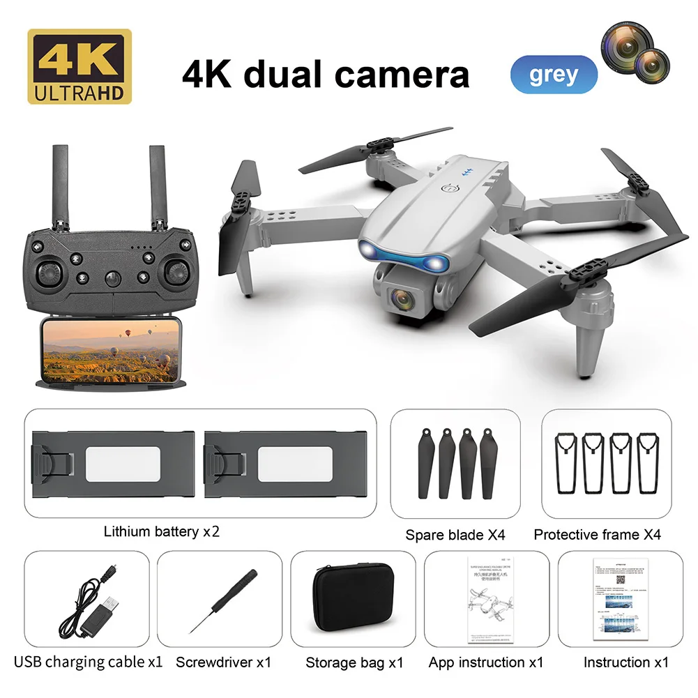 remote control helicopter WLR/C 4K HD Camera FPV 2.4GHz 4CH E99 K3 Pro Foldable 6-Axis RC Drone Quadcopter with Battery helicopter remote control helicopter RC Helicopters