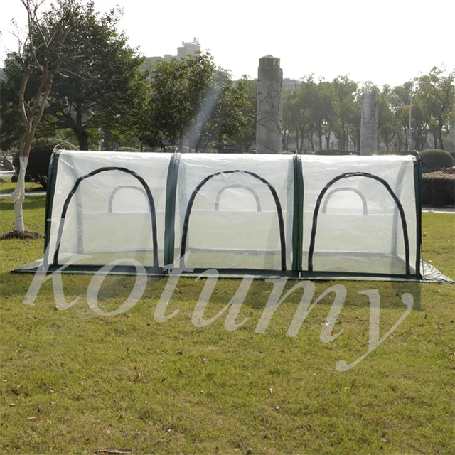 Összecsukható Üvegházhatású Sátor Pe Kerti Hőmegőrzés Alagút Hordozható Üvegház Borítás Kellékek - Image 4